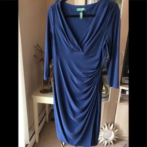 Ralph Lauren 3/4 Sleeve Blue Dress